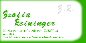 zsofia reininger business card